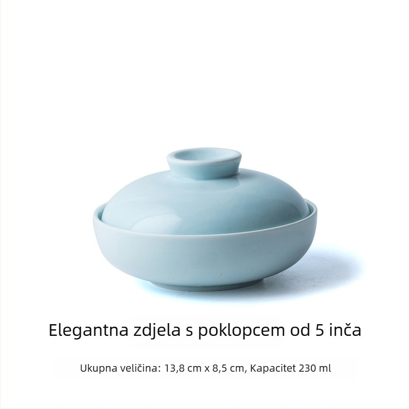 Porcelanska jušna zdjela u japanskom stilu, okruglog oblika, kompatibilna s mikrovalnom, ispis logotipa i prilagodba