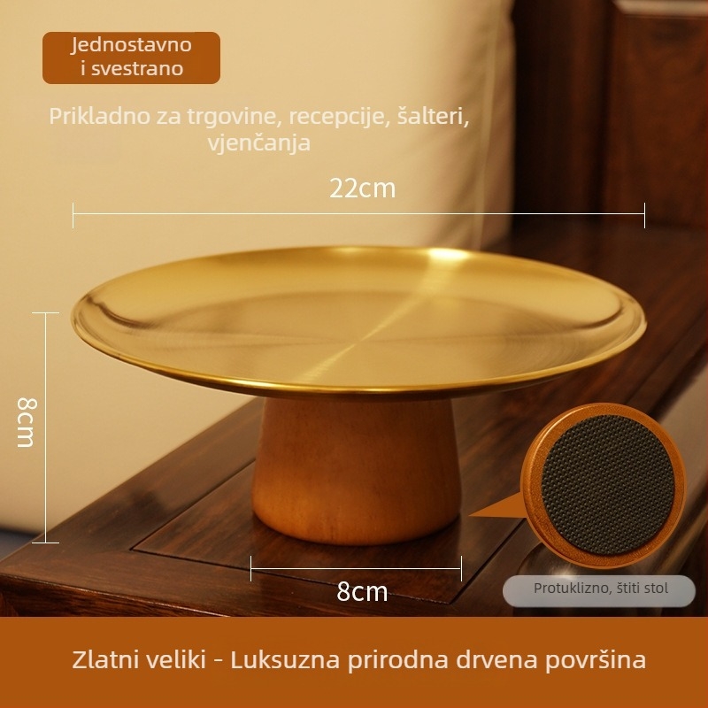 Voćni tanjur, masivno drvo, vanjski stil, jednostavan stil, lansiran u ljeto 2013