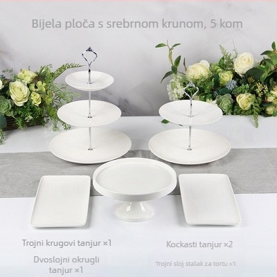 Porcelanski stalak za desertni stol, Yajad, Nordic Wind stil, jednostavan stil