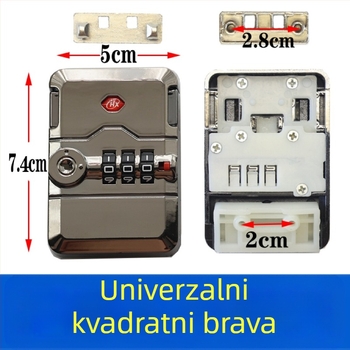 Kombinacijska brava za kofer (ABS materijal) za popravak i zamjenu