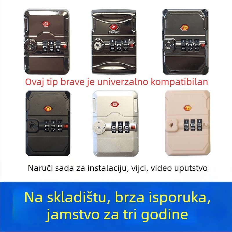 Kombinacijska brava za kofer (ABS materijal) za popravak i zamjenu