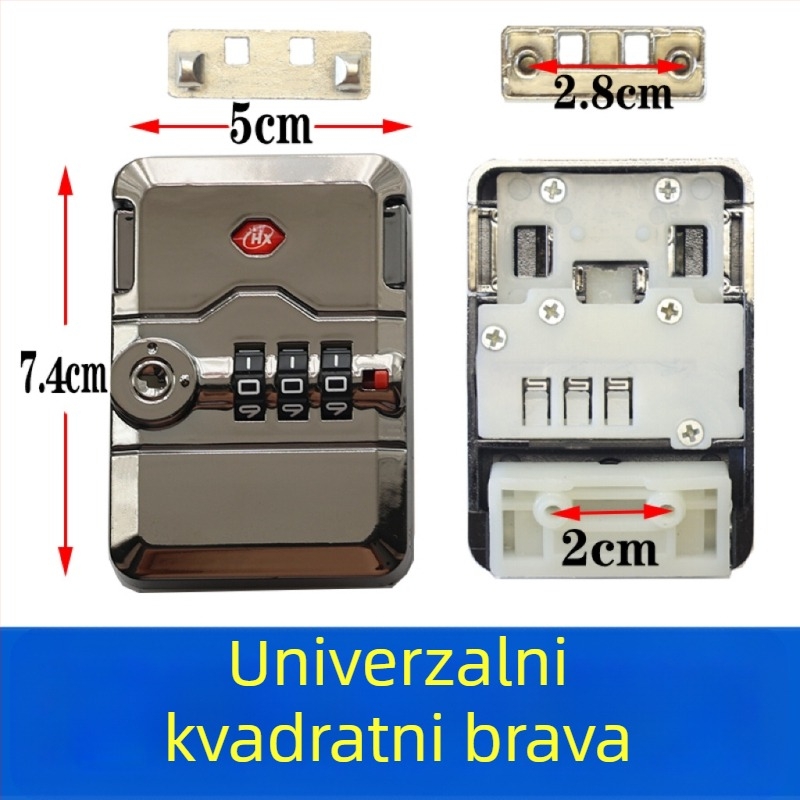 Kombinacijska brava za kofer (ABS materijal) za popravak i zamjenu