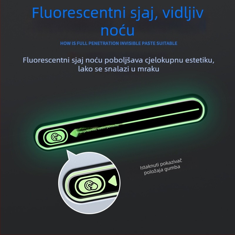 Svjetleći zaštitni naljepnica za kvaku vrata Leapmotor C11/C01 – epoksidni zaštitni film protiv ogrebotina