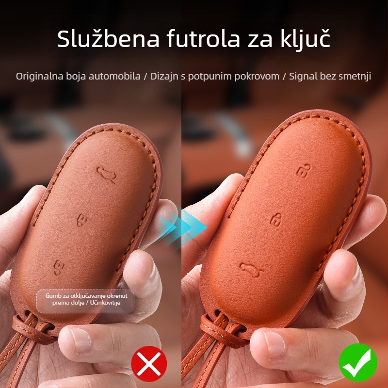 Poklopac za ključeve automobila Ideal L6-L9, PVC materijal, visok stil