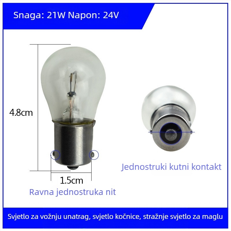 Bec za kočnice i stražnje svjetlo s funkcijom vožnje unatrag i indikatorom smjera – 12V/24V