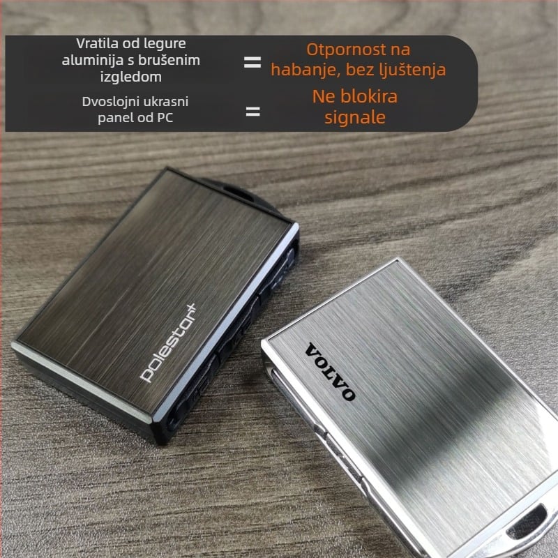 Volvo kućište ključa od legure, kompatibilno s XC60, S90, S60, XC40, XC90, V60, V90, luksuzni dizajn