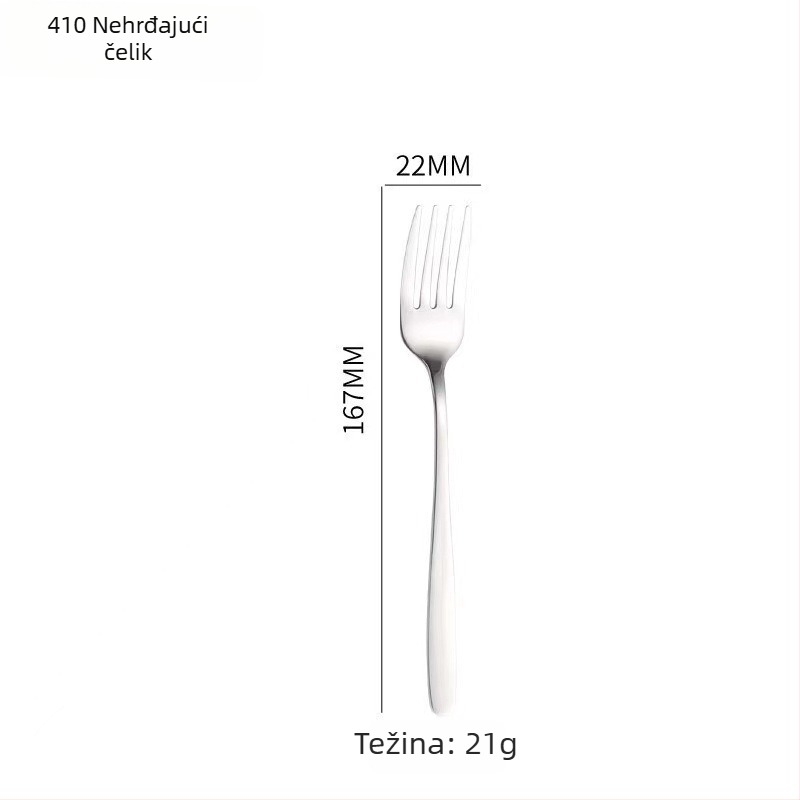 Set pribora od nehrđajućeg čelika 304, korejski stil, ogledni sjaj, mogućnost logotipa