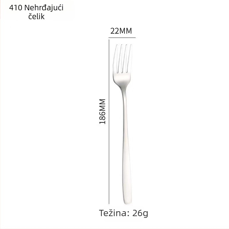 Set pribora od nehrđajućeg čelika 304, korejski stil, ogledni sjaj, mogućnost logotipa
