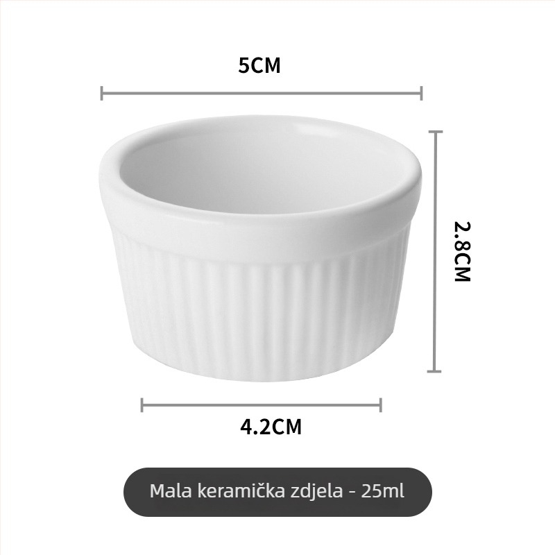 Posuda od nehrđajućeg čelika za omake - okrugla zdjela za dip, nordijski stil, 201 nehrđajući čelik, kompatibilno s mikrovalnom, moguć ispis logotipa