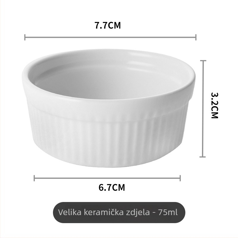 Posuda od nehrđajućeg čelika za omake - okrugla zdjela za dip, nordijski stil, 201 nehrđajući čelik, kompatibilno s mikrovalnom, moguć ispis logotipa