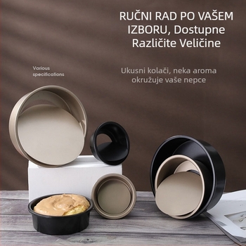 Kružna kalupa za chiffon tortu s odvojivim dnom, od ugljičnog čelika, neprianjajući premaz, različite veličine