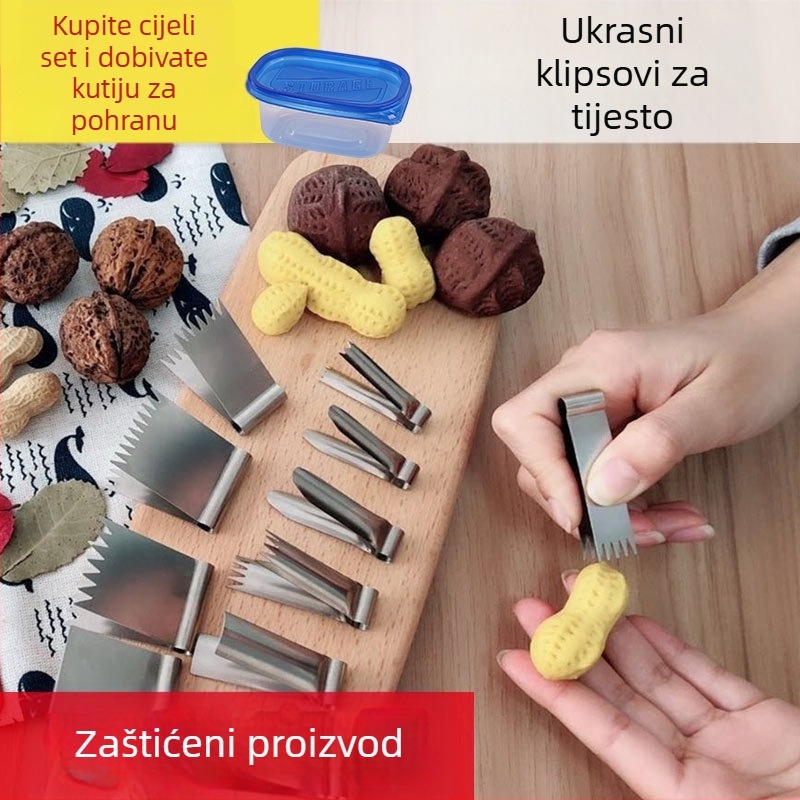 Nehrđava čelična forma za pečenje, nepravilan oblik, za kolače i peciva, plastično pakiranje
