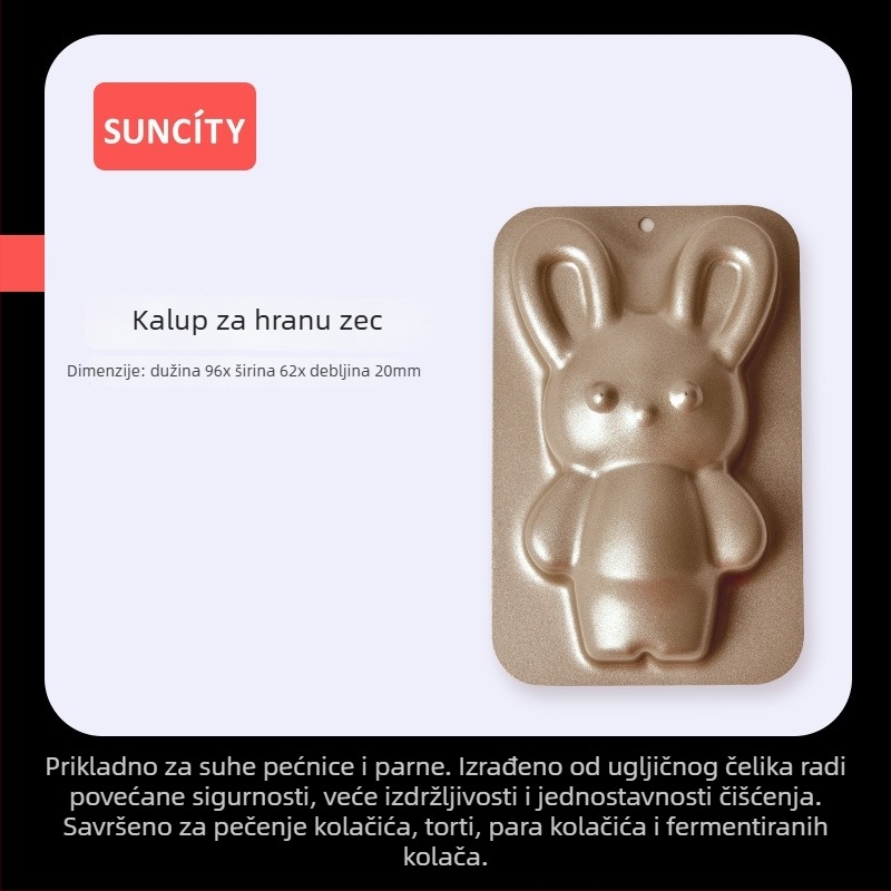 Yangchen kalupa za kolač od karbonskog čelika – nepravilnog oblika, kalupa za pečenje, 50 komada u kutiji
