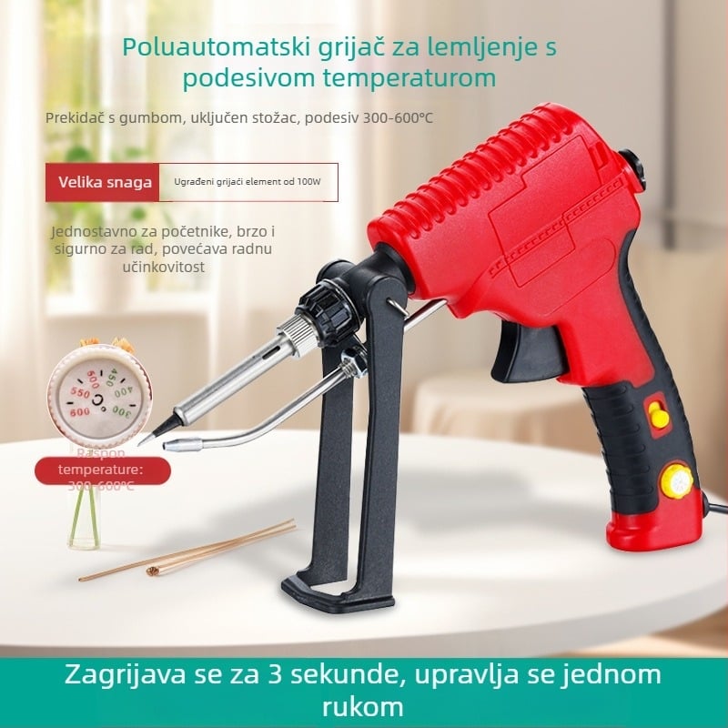 Ručni set za lemljenje s unutarnjim grijanjem, visoke snage i regulacijom temperature