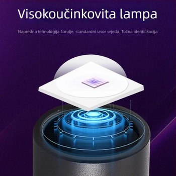 UV inspekcijska baterijska svjetiljka LED 10W, kućište od aluminijske legure, napajanje baterijama, ručni pogon, domet do 50 m