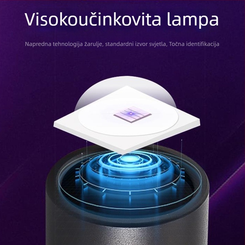 UV inspekcijska baterijska svjetiljka LED 10W, kućište od aluminijske legure, napajanje baterijama, ručni pogon, domet do 50 m