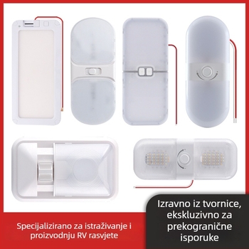 RV svjetlo za vozila i kamp prikolica (204 LED, trobojno svjetlo, 15W, 1200 lm, 1000-6500K)