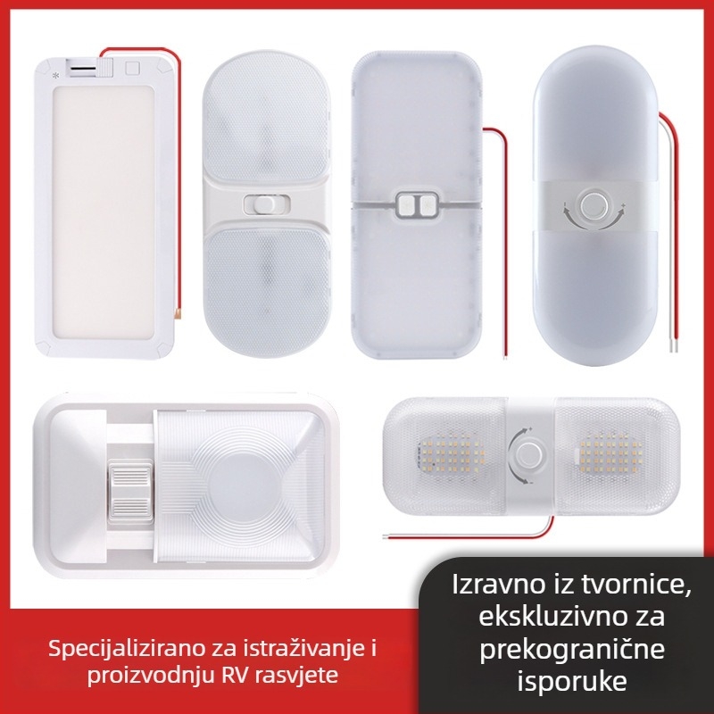RV svjetlo za vozila i kamp prikolica (204 LED, trobojno svjetlo, 15W, 1200 lm, 1000-6500K)