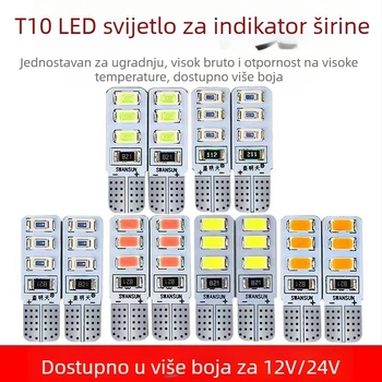 LED T10 insert Bubble široka indikator svjetlost za kamione, 12-24V, 3W, 0.2A, unutarnje čitanje i osvjetljenje registarske pločice