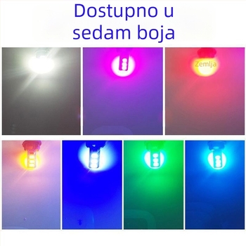 LED T10 insert Bubble široka indikator svjetlost za kamione, 12-24V, 3W, 0.2A, unutarnje čitanje i osvjetljenje registarske pločice