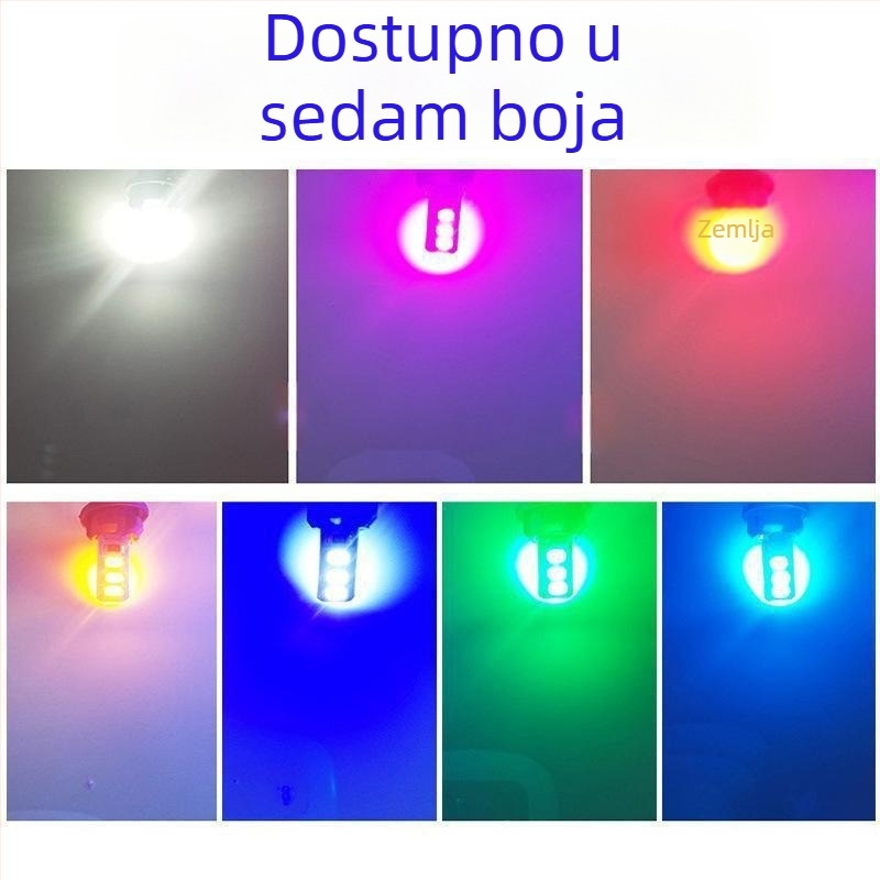 LED T10 insert Bubble široka indikator svjetlost za kamione, 12-24V, 3W, 0.2A, unutarnje čitanje i osvjetljenje registarske pločice