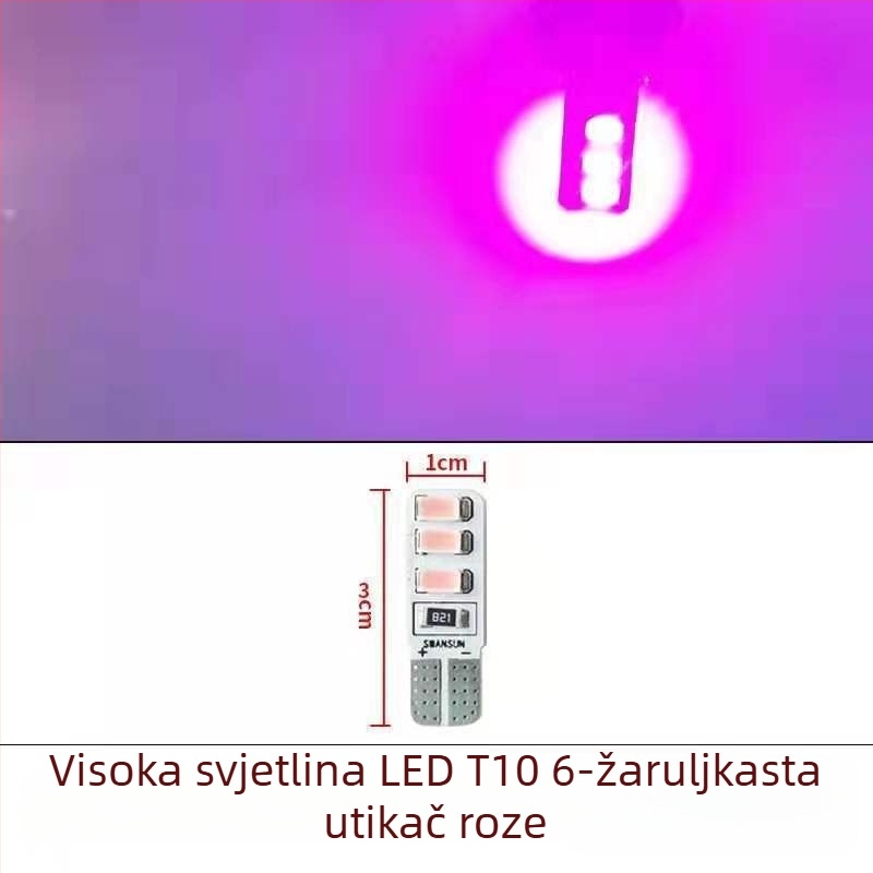 LED T10 insert Bubble široka indikator svjetlost za kamione, 12-24V, 3W, 0.2A, unutarnje čitanje i osvjetljenje registarske pločice