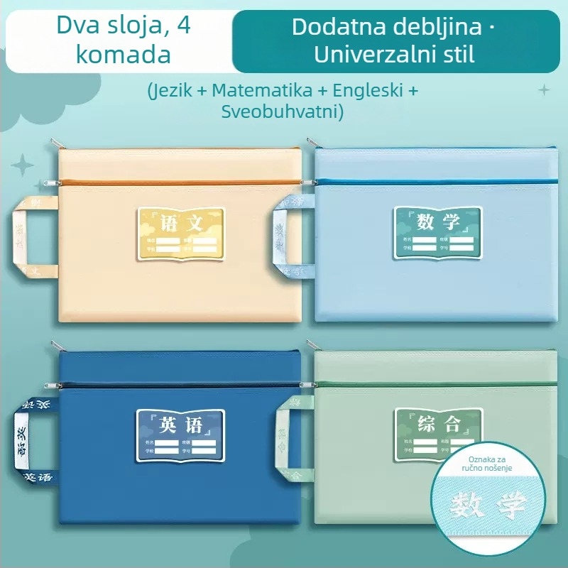 Torba za zadaće od Oxford tkanine sa zatvaračem