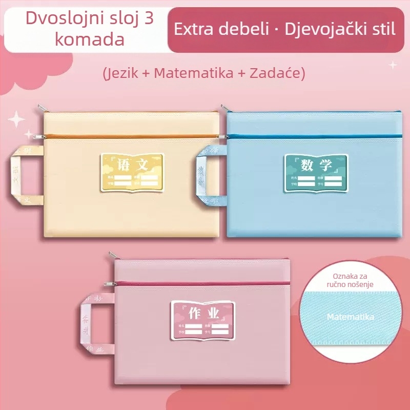 Torba za zadaće od Oxford tkanine sa zatvaračem