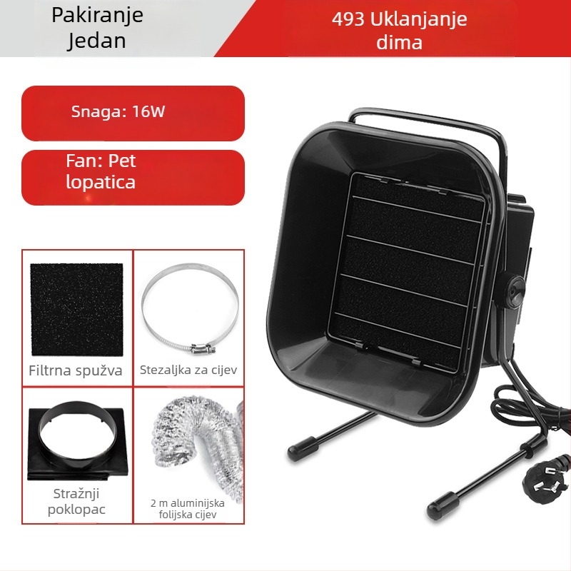 493 Stanica za lemivanje s snažnim odvlačenjem dima, 30W, stražnji poklopac