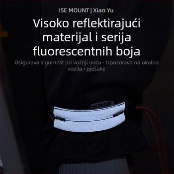 ISEMOUNT Zaštitne trake za noge za vožnju – Dugi stil, Lycra/Spandex, za cestovni i planinski biciklizam, noćno trčanje, upozoravajući pojas