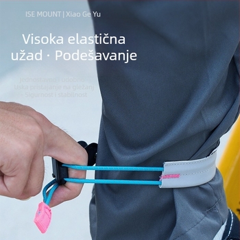 ISEMOUNT Zaštitne trake za noge za vožnju – Dugi stil, Lycra/Spandex, za cestovni i planinski biciklizam, noćno trčanje, upozoravajući pojas