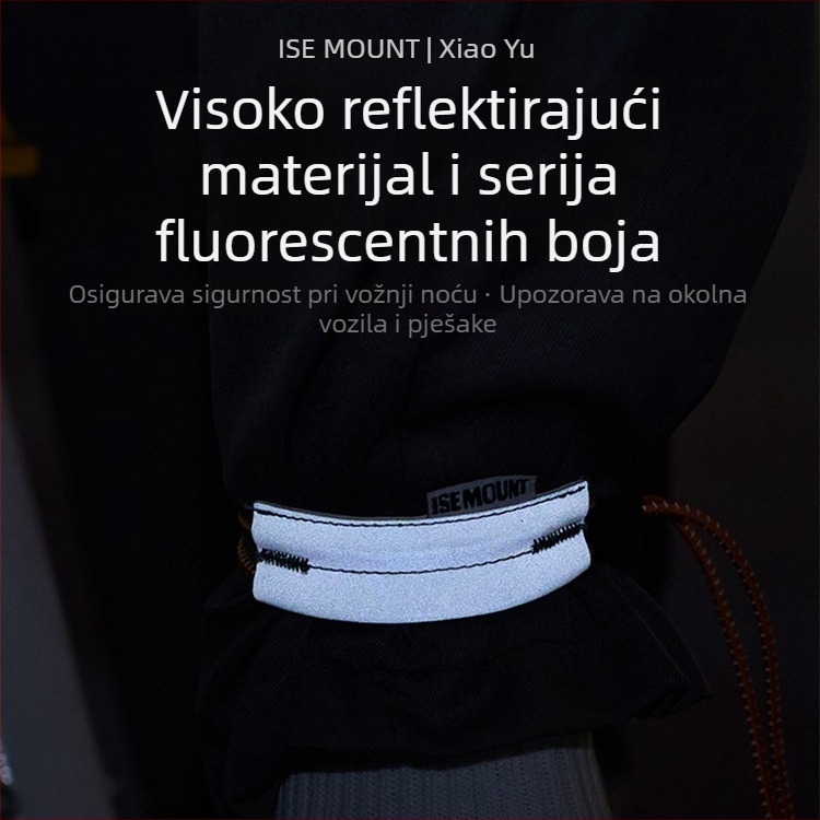 ISEMOUNT Zaštitne trake za noge za vožnju – Dugi stil, Lycra/Spandex, za cestovni i planinski biciklizam, noćno trčanje, upozoravajući pojas