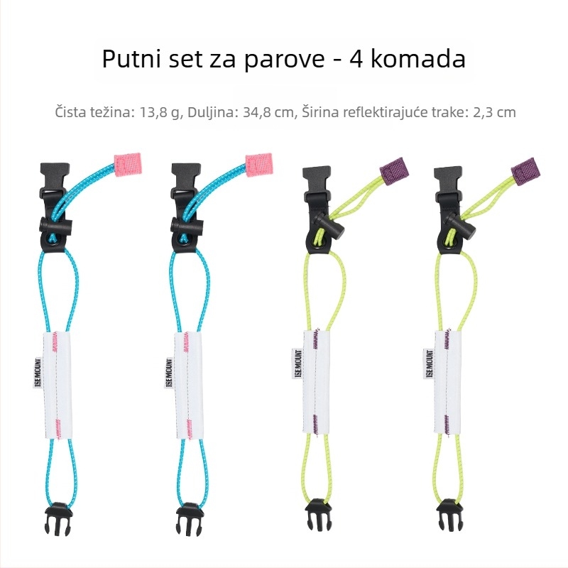 ISEMOUNT Zaštitne trake za noge za vožnju – Dugi stil, Lycra/Spandex, za cestovni i planinski biciklizam, noćno trčanje, upozoravajući pojas