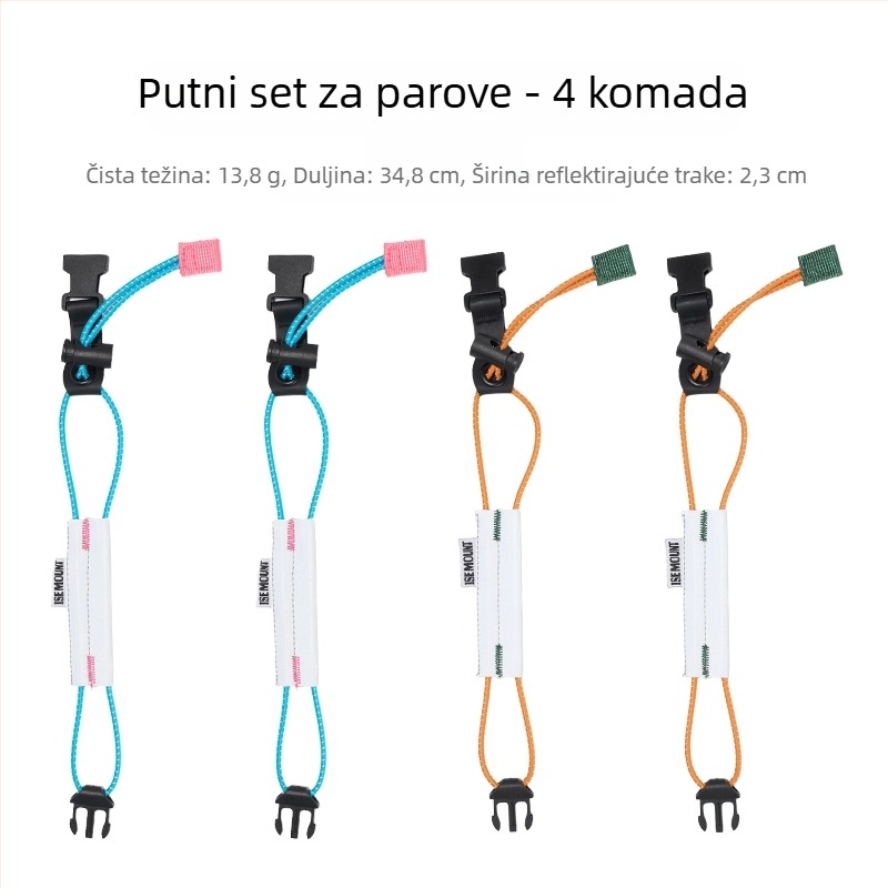 ISEMOUNT Zaštitne trake za noge za vožnju – Dugi stil, Lycra/Spandex, za cestovni i planinski biciklizam, noćno trčanje, upozoravajući pojas