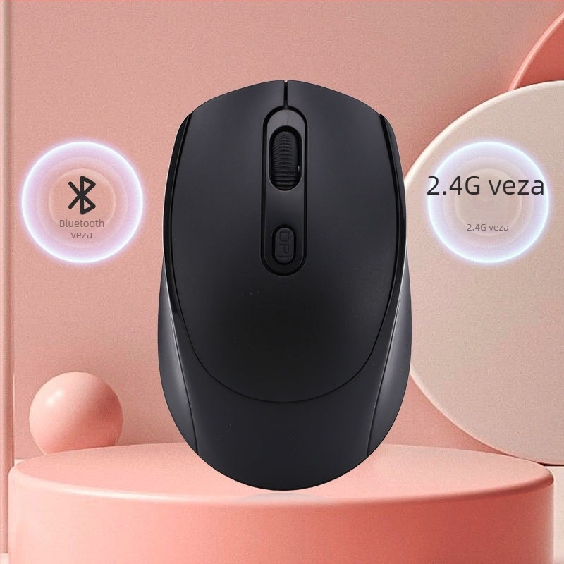 Bežični miš s dvostrukim režimom, tih rad, 1600 DPI, model yy-01, 2.4G Bluetooth, kompatibilno sa stolnim računalom i prijenosnikom