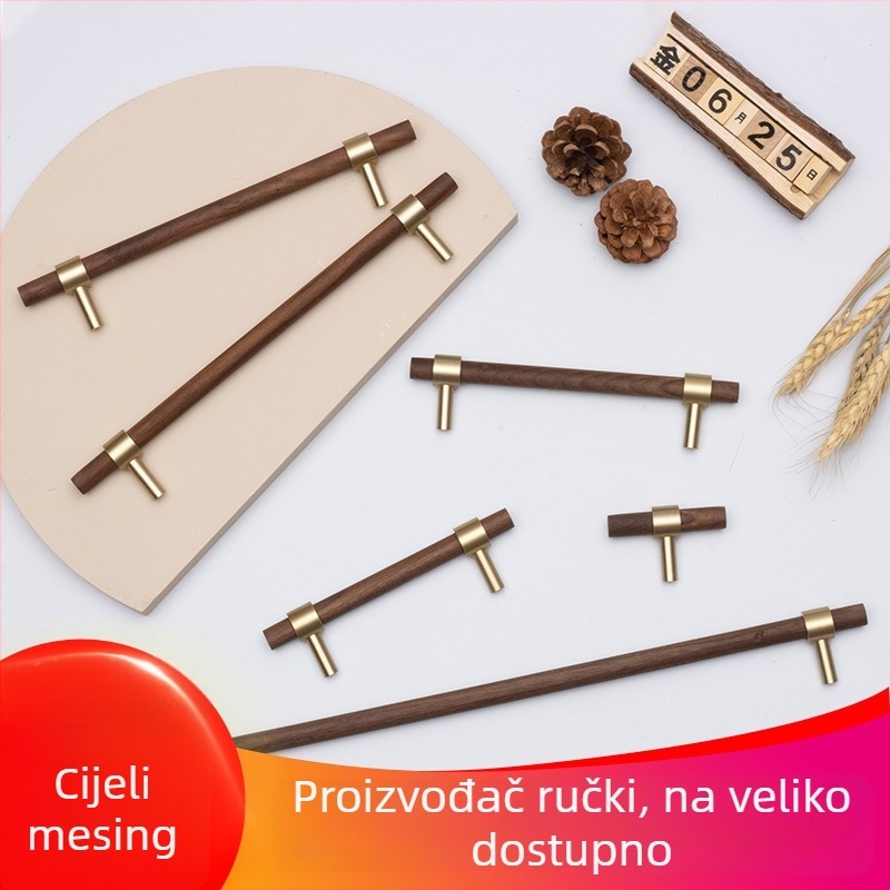Ručka za ormar i ladicu, materijal: bakar, model: 0087, stil: novi kineski stil; moderni minimalistički dizajn; lagani luksuz