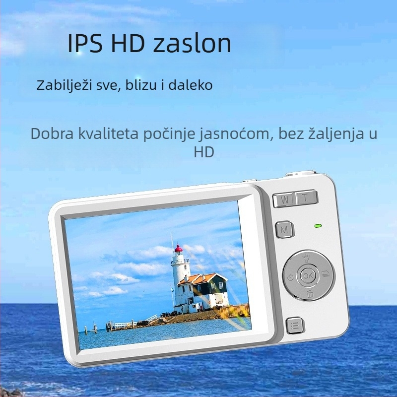 Pametna digitalna kamera sa kliznim poklopcem, 4K video, CMOS senzor 20 MP, 16x optički zoom, 2,8 LCD