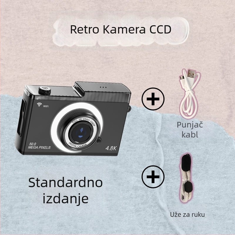WiFi digitalna kamera Y5 s 24MP+, 8x optički zoom, 2,4-inčni LCD, stabilizacija slike