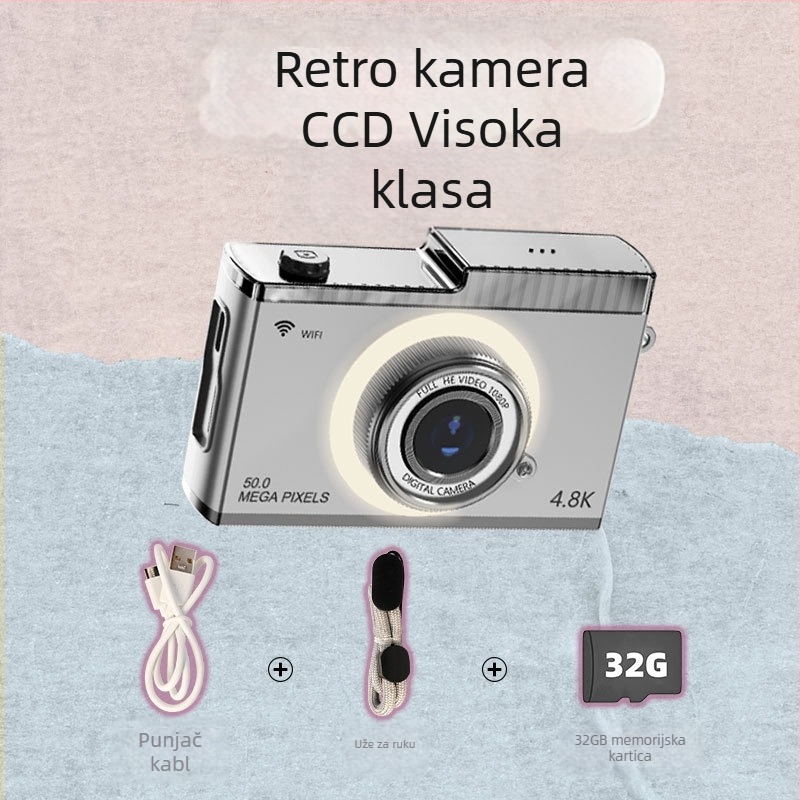 WiFi digitalna kamera Y5 s 24MP+, 8x optički zoom, 2,4-inčni LCD, stabilizacija slike