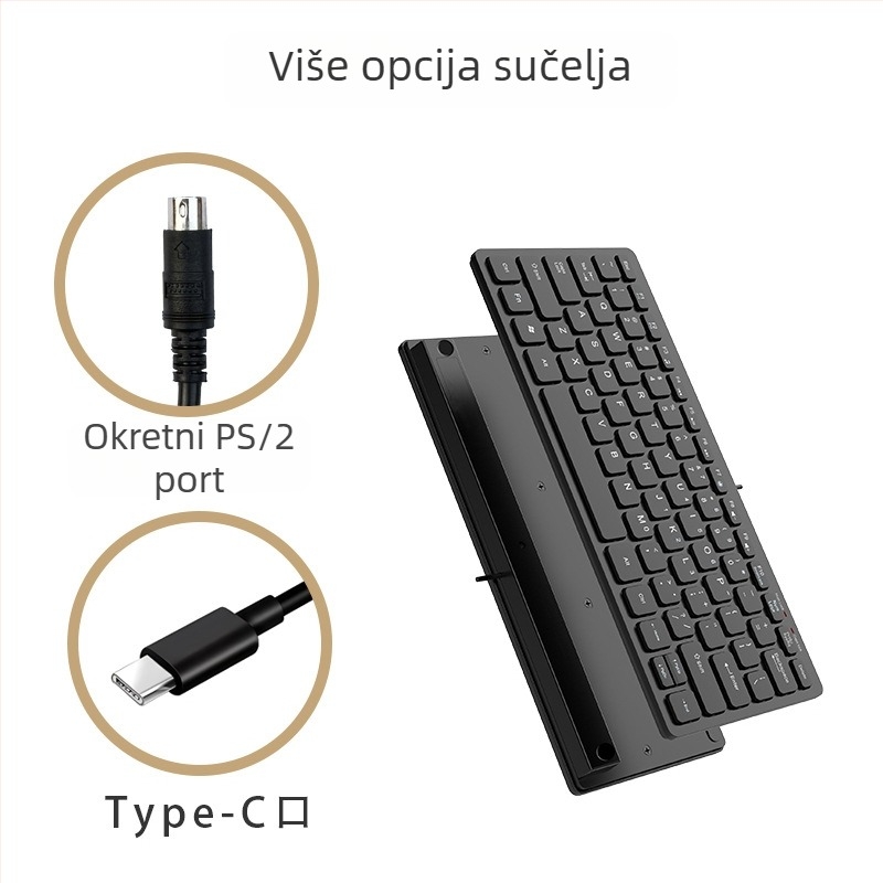 Membranska tipkovnica, do 87 tipki, žičano povezivanje, kabel 1,5 m, težina 230 g