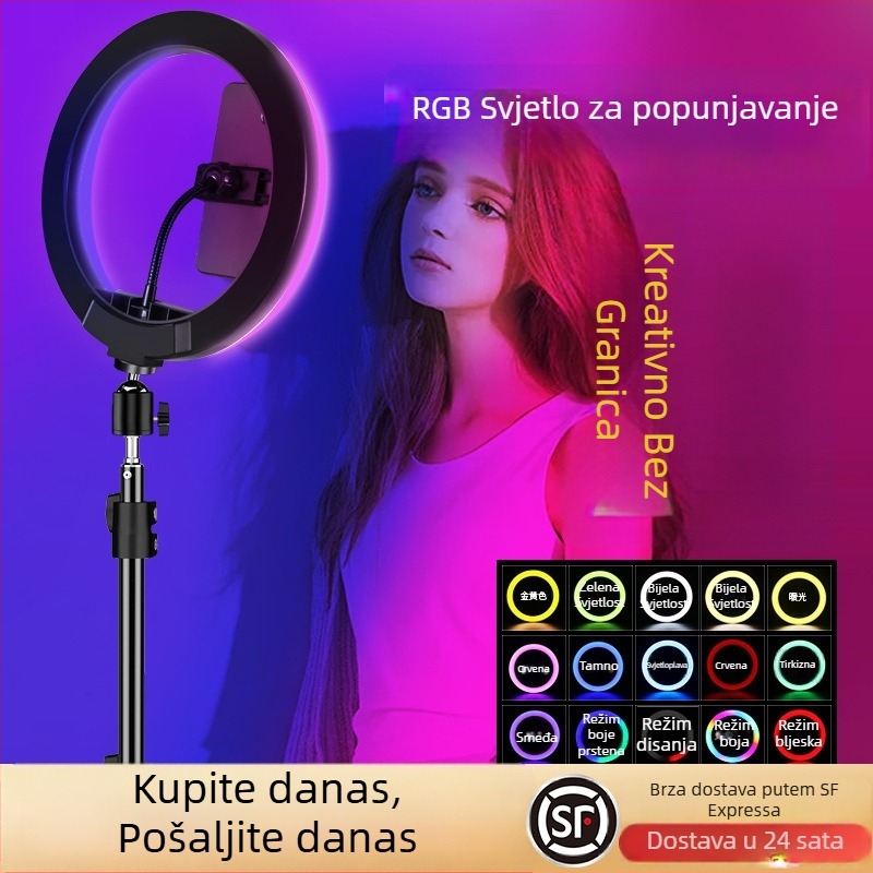 Rasvjeta za fotografiju i live streaming — snaga 10–50W, 110V, model 18650, uspravni nosač, višestupanjsko podešavanje