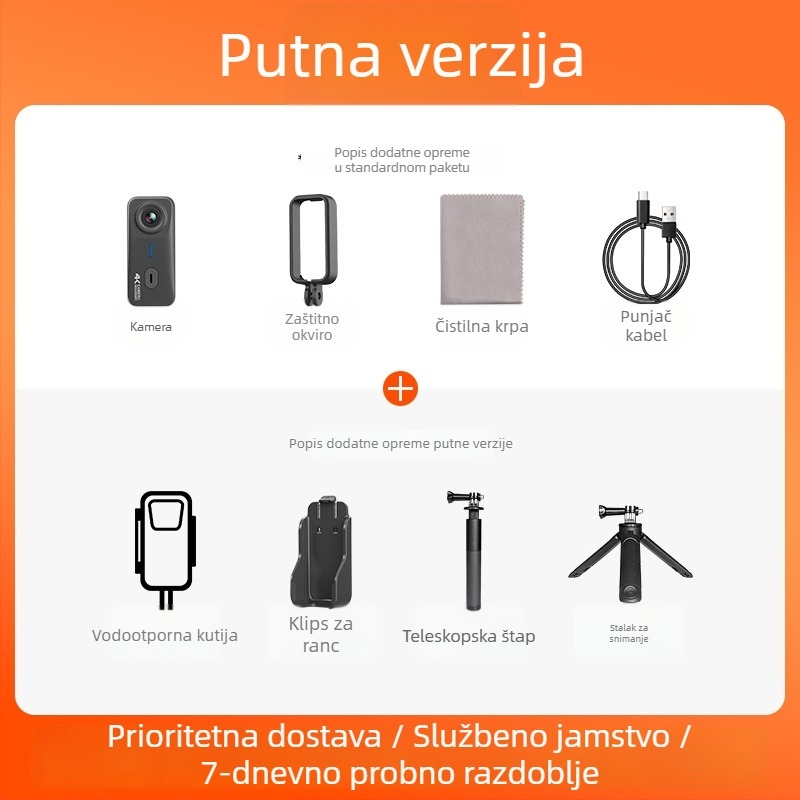 Mountain Dog G10 sportska kamera za sport i motocikl, vodootporna, vlog kamera, 16 MP, TF kartica, trajanje baterije 2 sata