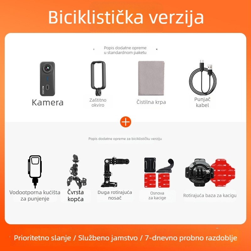 Mountain Dog G10 sportska kamera za sport i motocikl, vodootporna, vlog kamera, 16 MP, TF kartica, trajanje baterije 2 sata