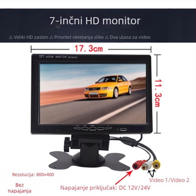 12HS LCD monitor za računalo — 1280x800 rezolucija, LCD zaslon, pakiranje 1–4