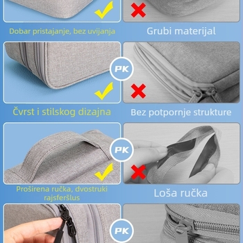 Torba za pohranu kablova za podatke i prijenosni tvrdi disk – model 985, Silk Flower materijal, japanski stil