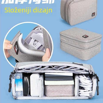 Torba za pohranu kablova za podatke i prijenosni tvrdi disk – model 985, Silk Flower materijal, japanski stil
