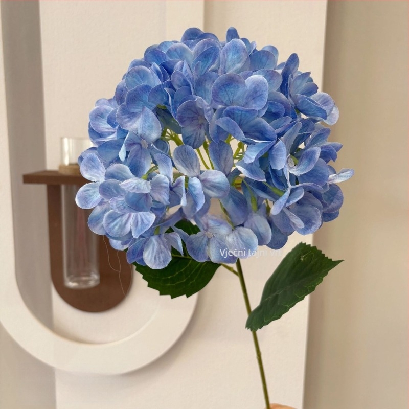 Umjetna hortenzija od svile, marka Secret Garden, Vrsta: Hydrangea, Materijal: Svila, Obrada: Stiliziranje, Injekcijsko oblikovanje, Namjena: vjenčanja, vanjski dekor, rekviziti za fotografiju