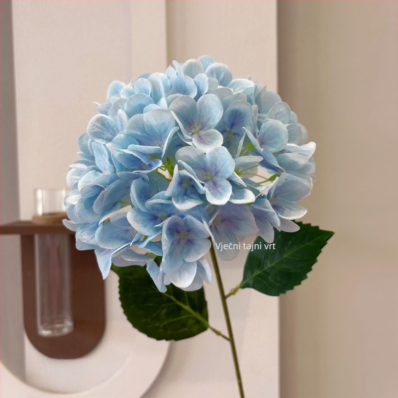 Umjetna hortenzija od svile, marka Secret Garden, Vrsta: Hydrangea, Materijal: Svila, Obrada: Stiliziranje, Injekcijsko oblikovanje, Namjena: vjenčanja, vanjski dekor, rekviziti za fotografiju