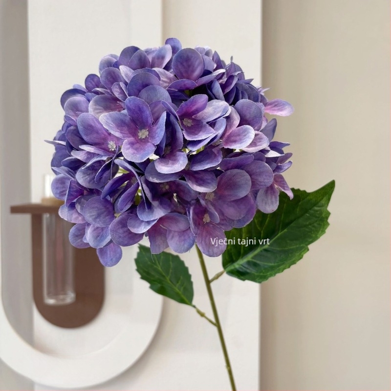 Umjetna hortenzija od svile, marka Secret Garden, Vrsta: Hydrangea, Materijal: Svila, Obrada: Stiliziranje, Injekcijsko oblikovanje, Namjena: vjenčanja, vanjski dekor, rekviziti za fotografiju