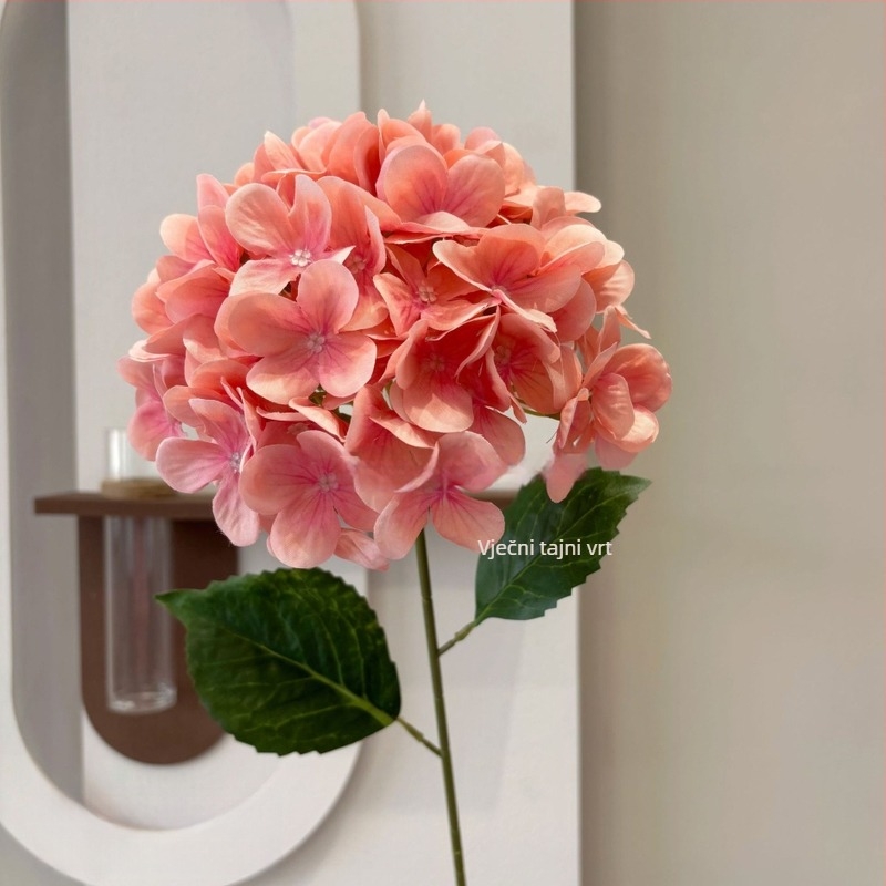 Umjetna hortenzija od svile, marka Secret Garden, Vrsta: Hydrangea, Materijal: Svila, Obrada: Stiliziranje, Injekcijsko oblikovanje, Namjena: vjenčanja, vanjski dekor, rekviziti za fotografiju